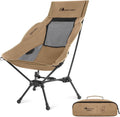 MOON LENCE High Back Folding Camping Chair - Compact Comfort