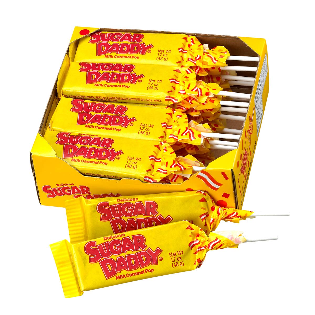 Sugar Daddies Milk Caramel Pops - Long Lasting Sweet Treats