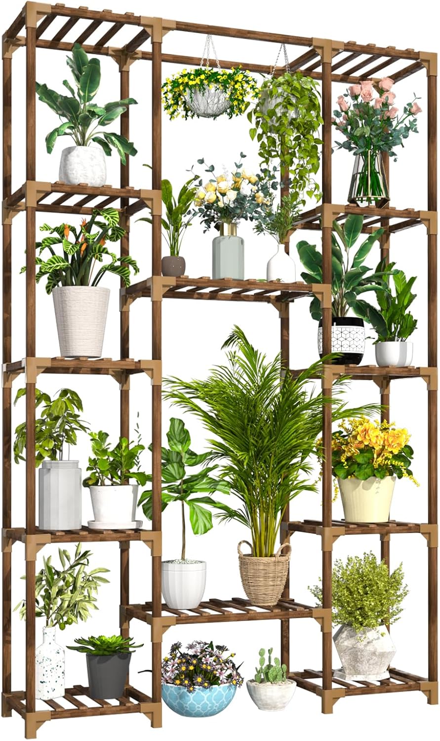 Uneedem Tall Indoor Outdoor Plant Stand - 12 Tier Rack for All