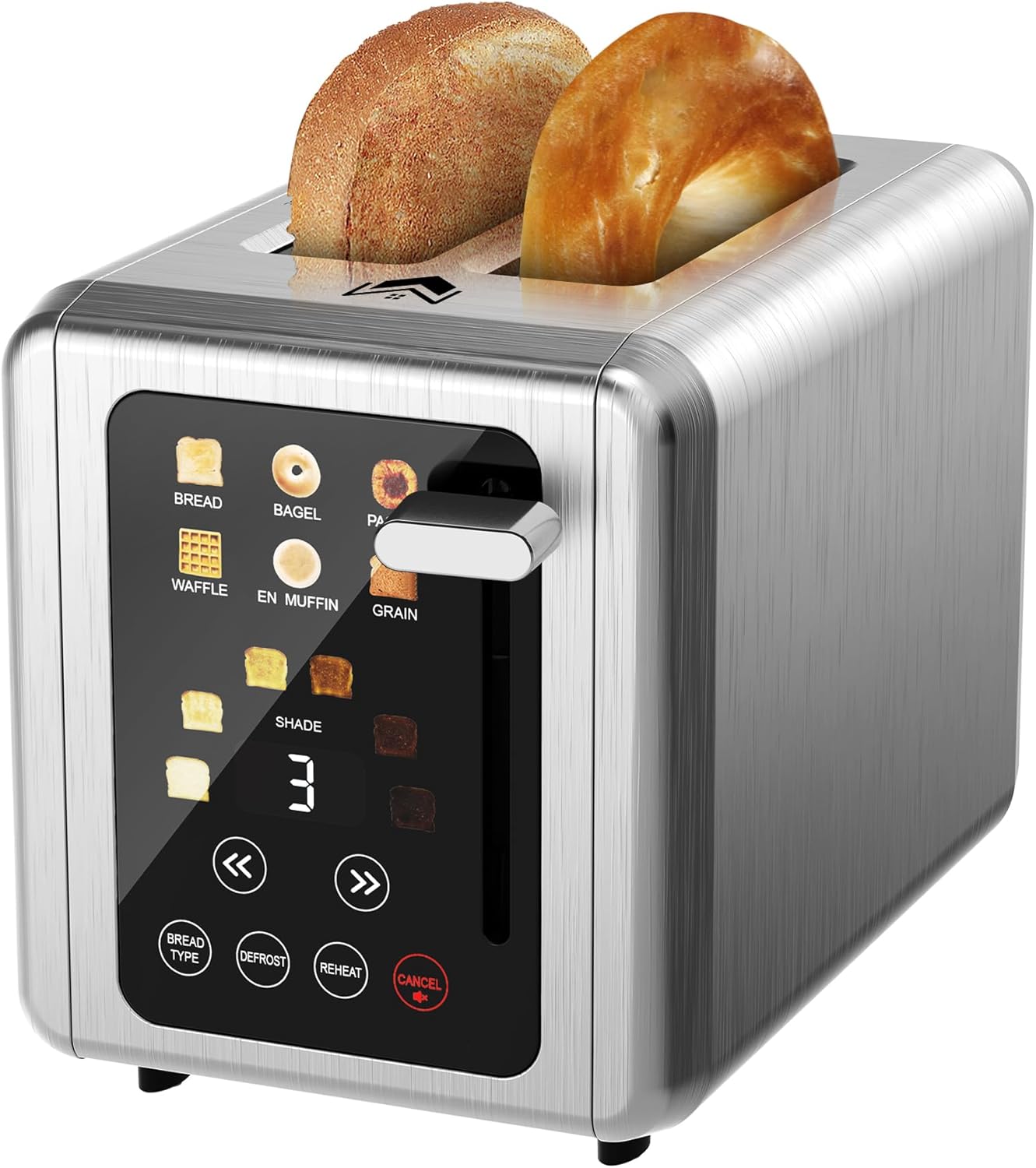 Touch Screen Toaster with Digital Timer and Extra Wide Slots