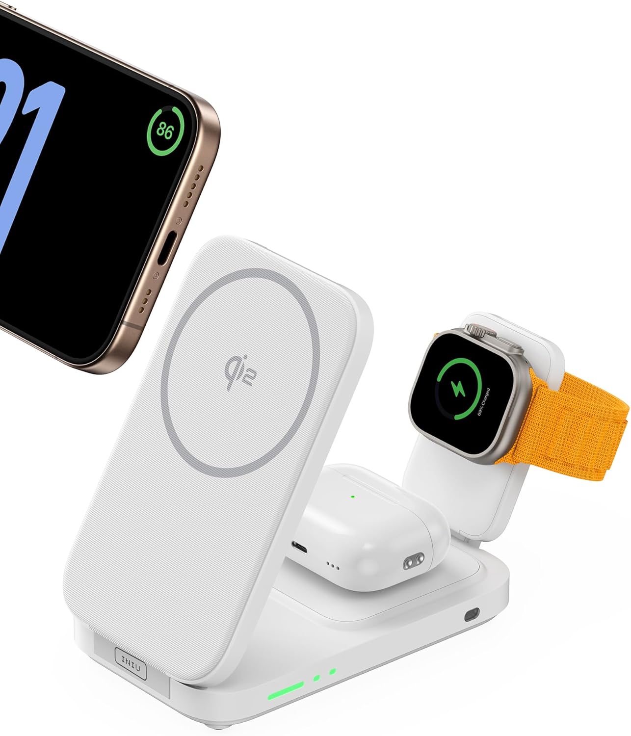 INIU 3 in 1 Wireless Charging Station for Apple Devices