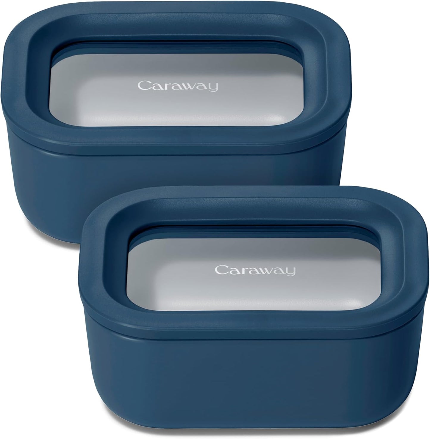 Caraway 2pc Glass Food Storage Set - Compact & Non-Toxic