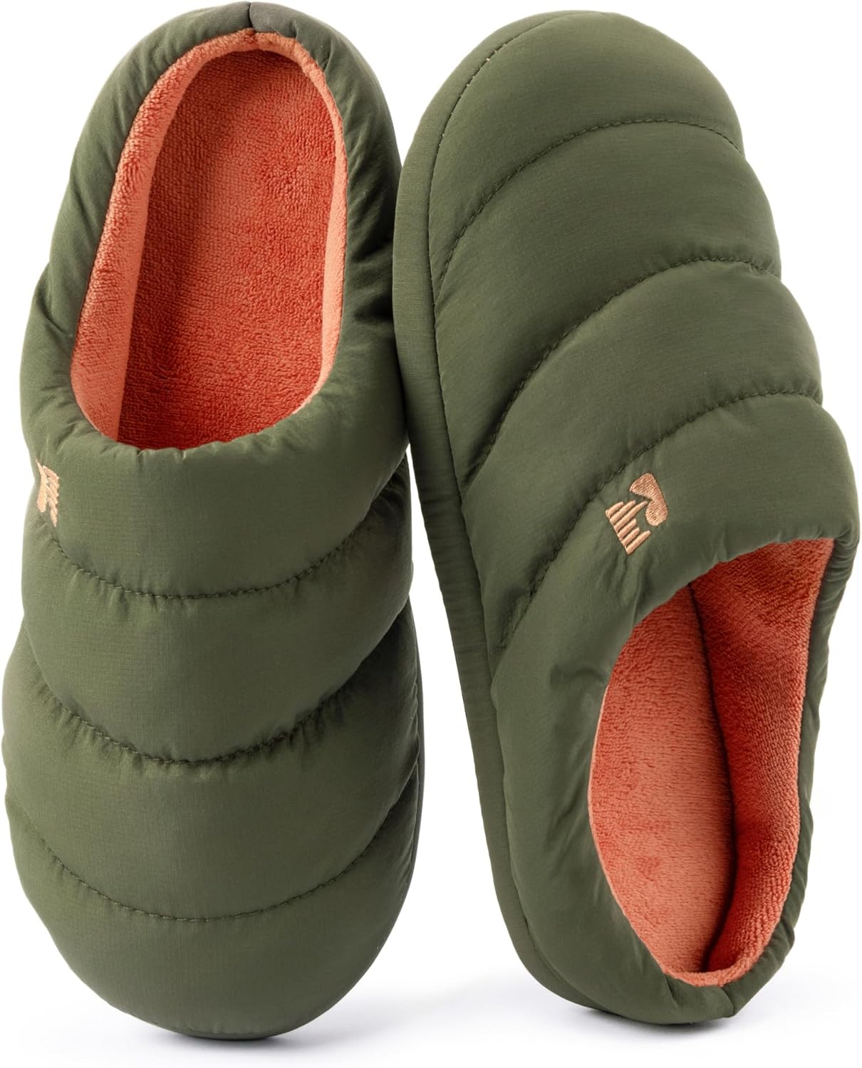 RockDove Men's Campground Memory Foam Down Slippers for Comfort