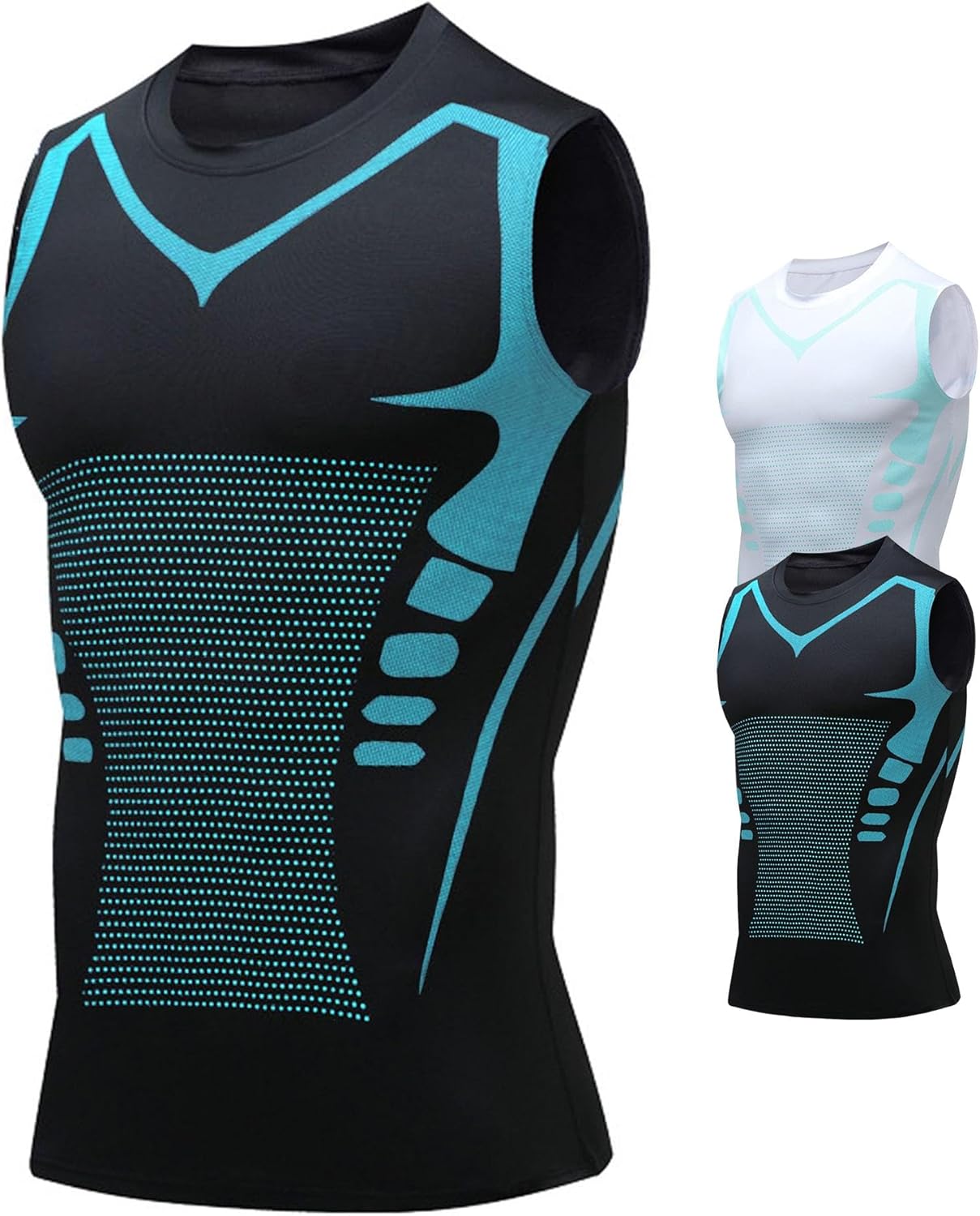 Compression Shirt Men Slimming Body Shaper Vest for Workouts