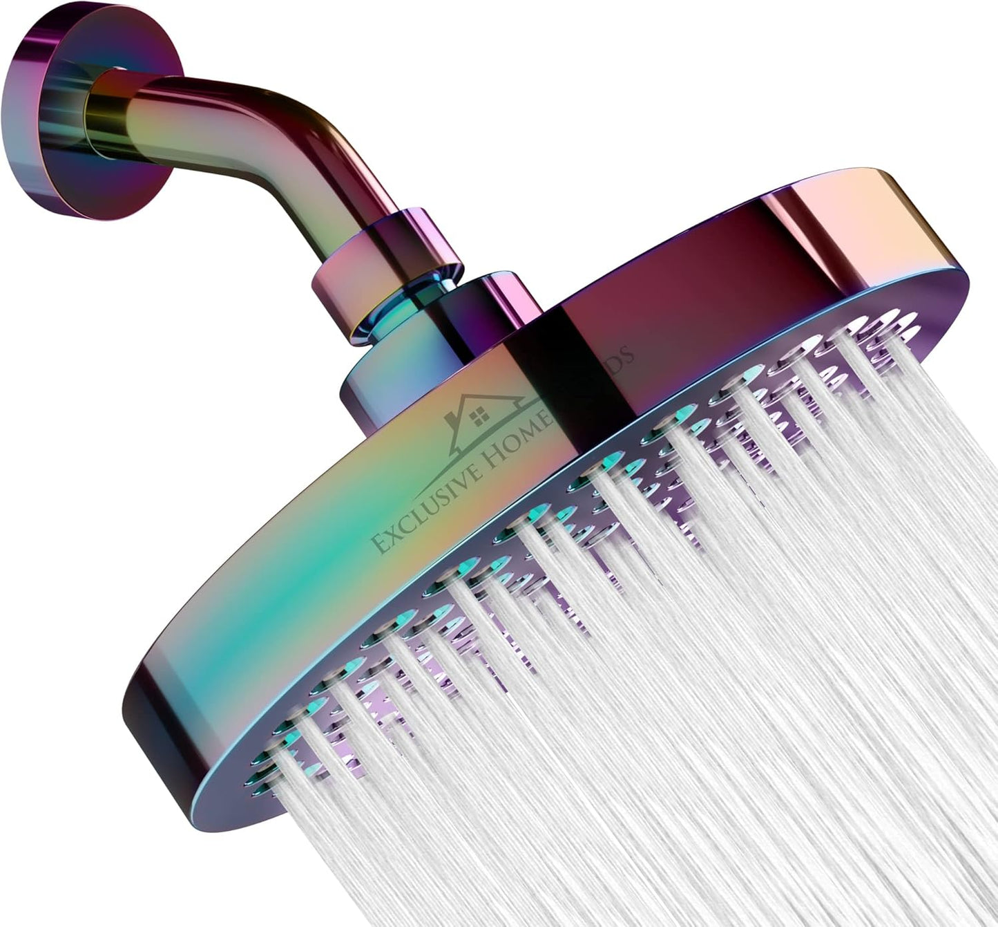 Deluxe Rainfall Shower Head - High Pressure 6in Shower Heads