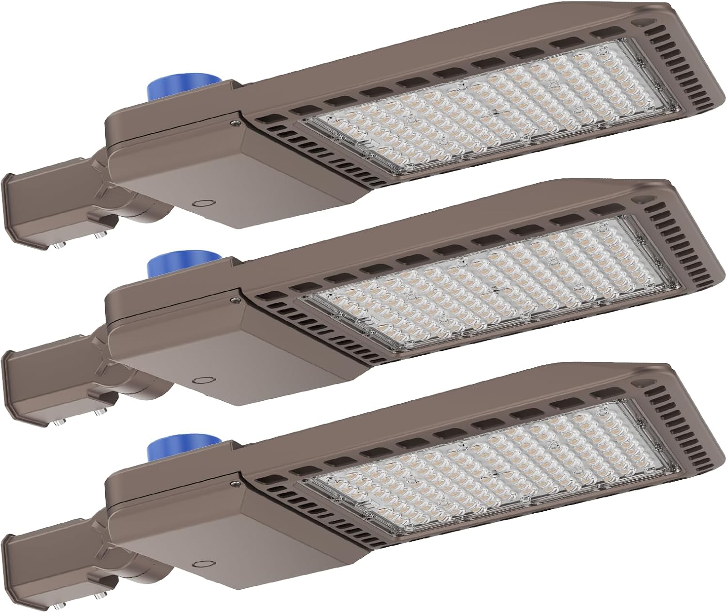 LED Parking Lot Light 150W with Dusk to Dawn Photocell 3 Pack