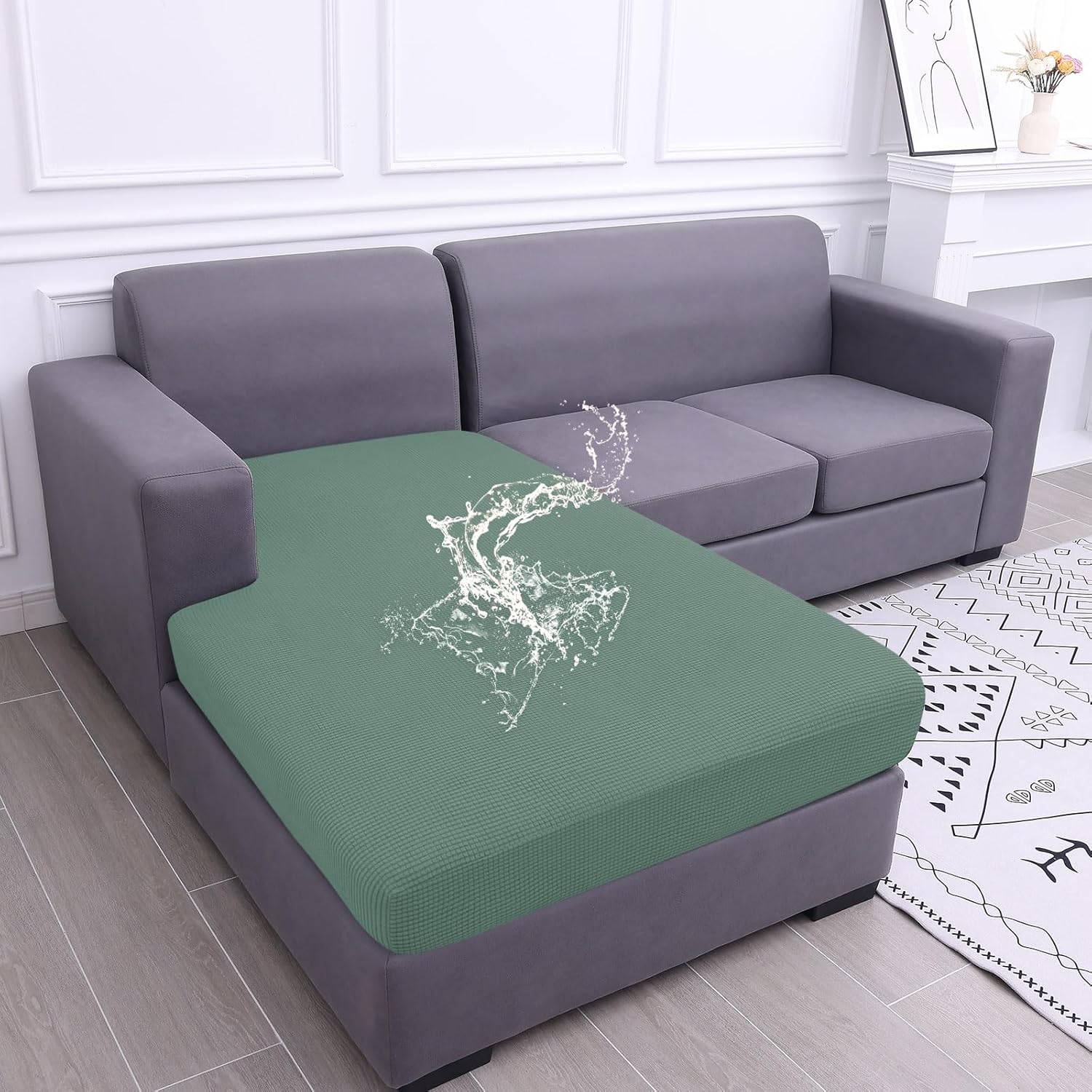 Waterproof Sectional Couch Covers for L Shape Sofa by hyha