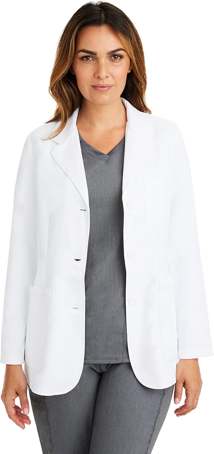 Healing Hands Women's Lab Coat with 4 Pockets and Comfort