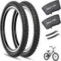 2-Pack 20x2.125 Mountain Bike Tires and Tubes Kit - Durable Fit