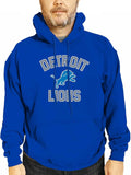 Detroit Lions Adult Gameday Hooded Sweatshirt - Poly Fleece Blend
