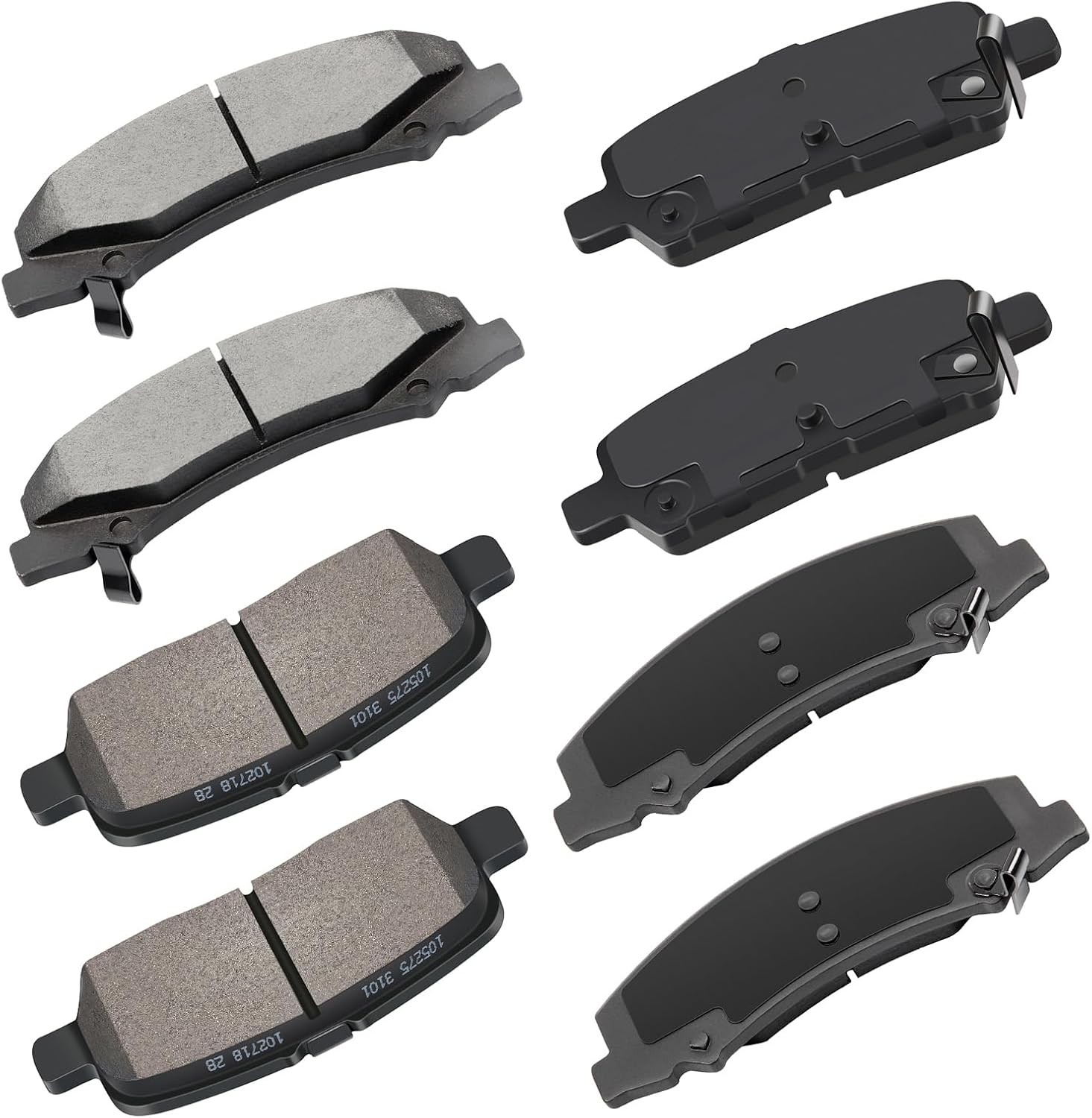cciyu D1159 D999 Front Rear Ceramic Brake Pads Kits for Buick