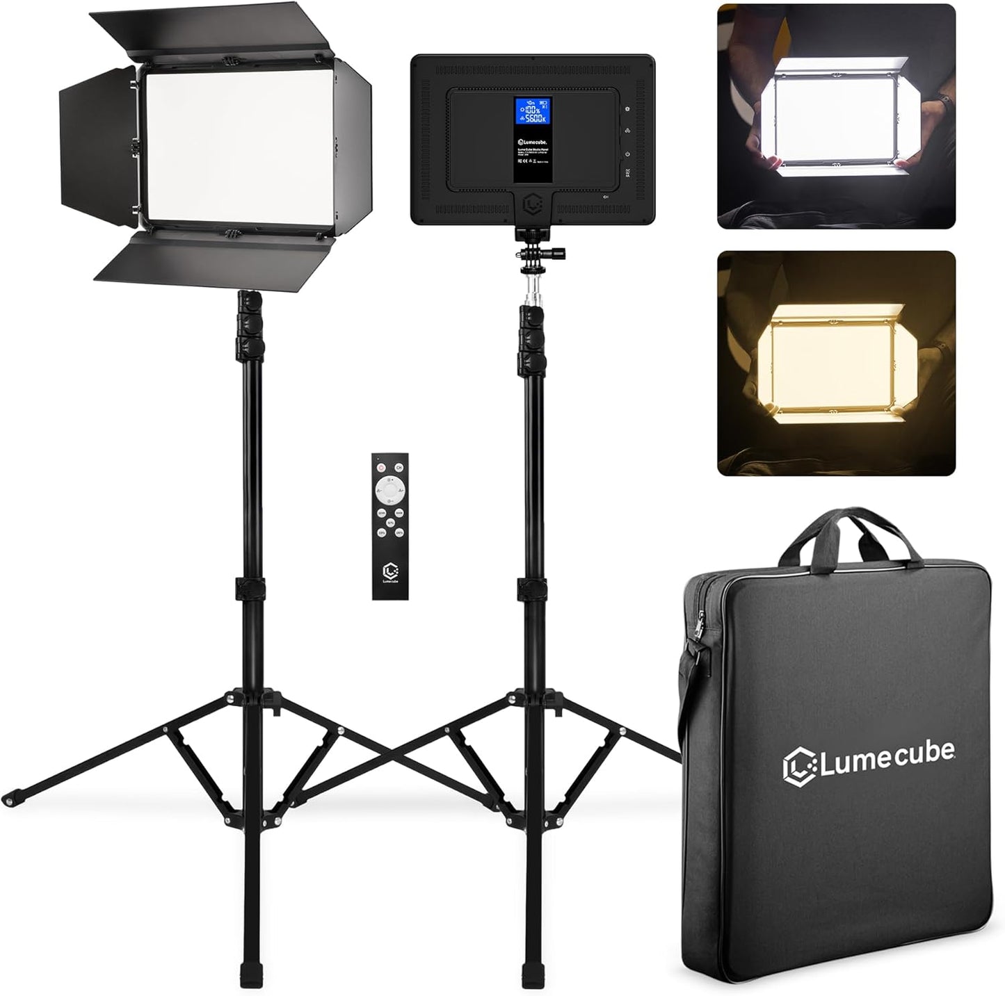 Lume Cube Studio Panel 2-Point Lighting Kit for Perfect Shots
