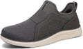 Men Laceless Breathable Walking Shoes - Lightweight Athletic Sneaker