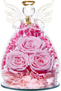 Beferr Preserved Rose Angel Figurine for Women - Lasting Floral