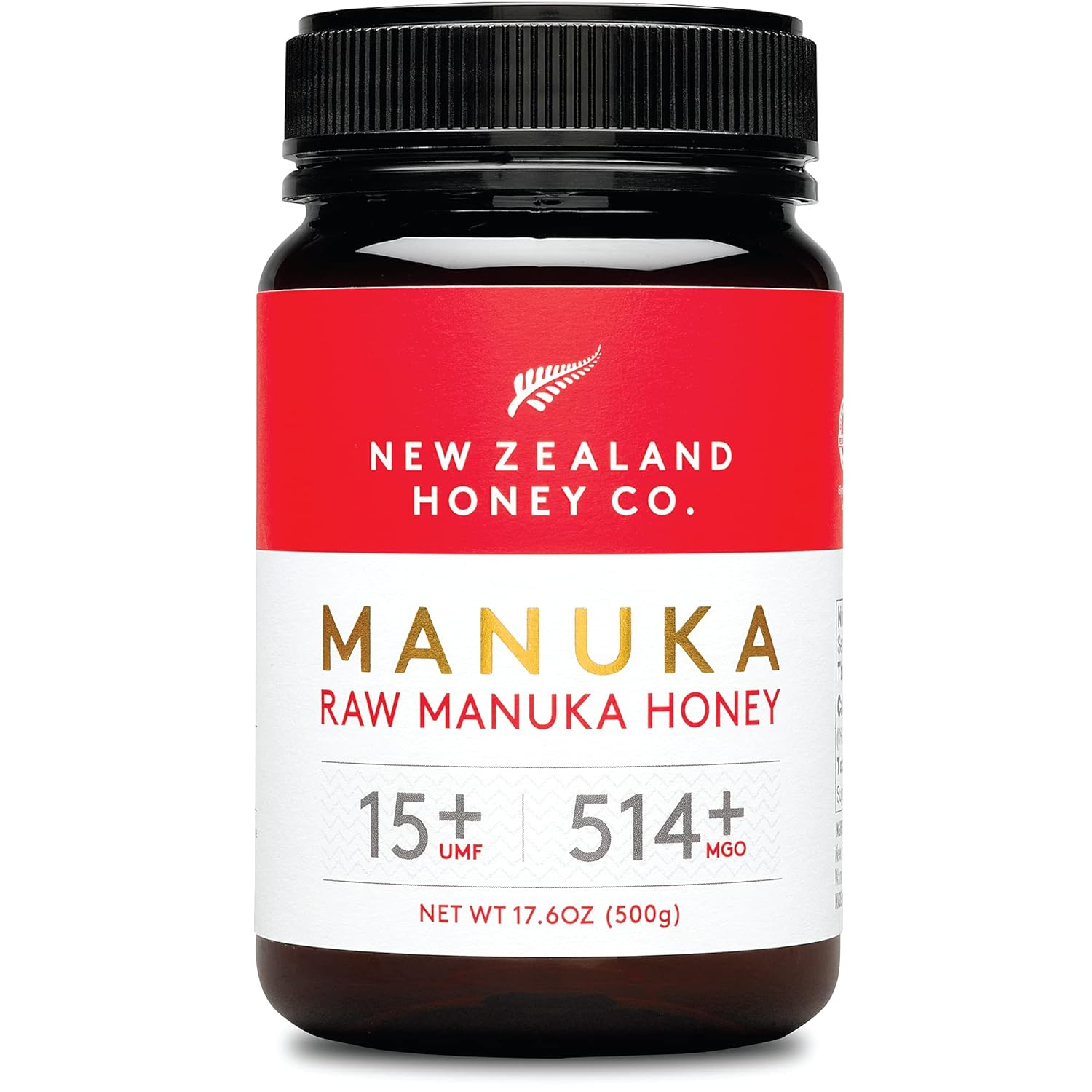 Raw Manuka Honey UMF 15+ from New Zealand Honey Co - 17.6oz