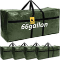 4 Pcs 66 Gallon Large Moving Bags with Zipper and Handles - Heavy Duty