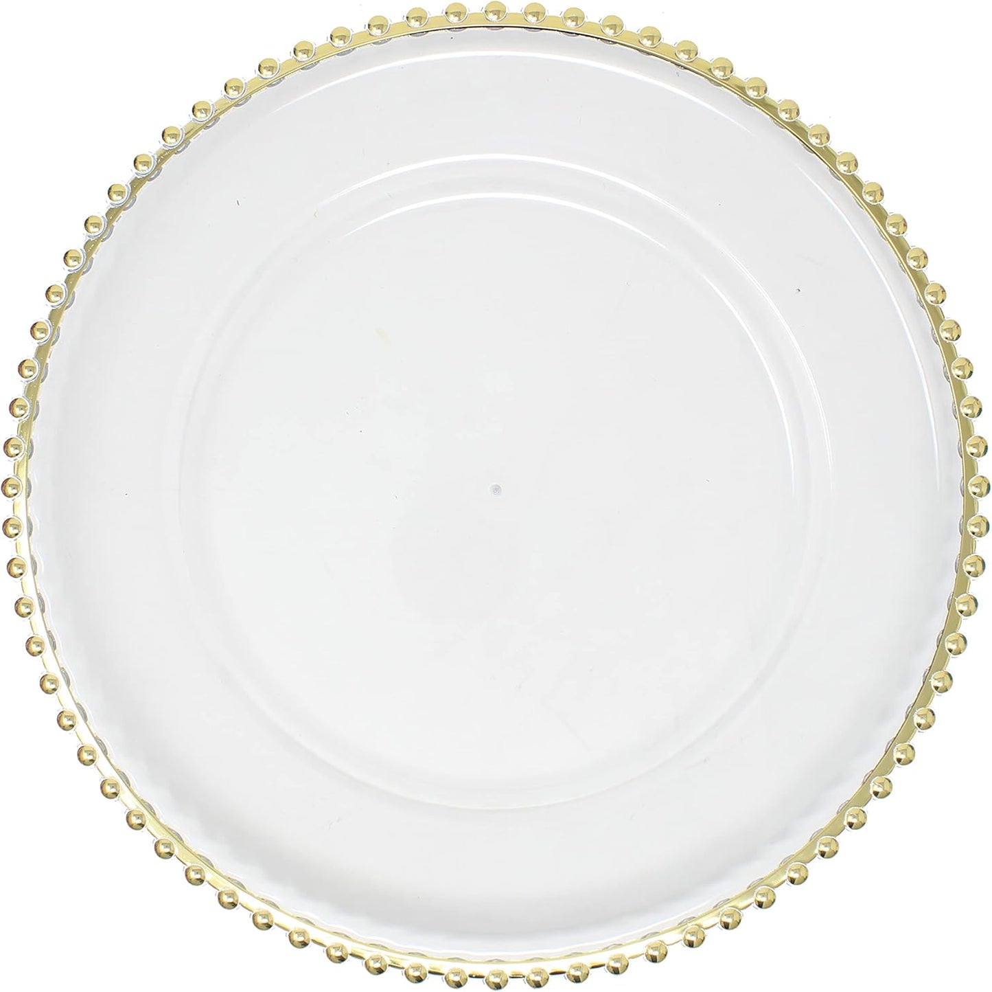 Gold Metallic Charger Plates - Set of 6 - Elegant and Durable