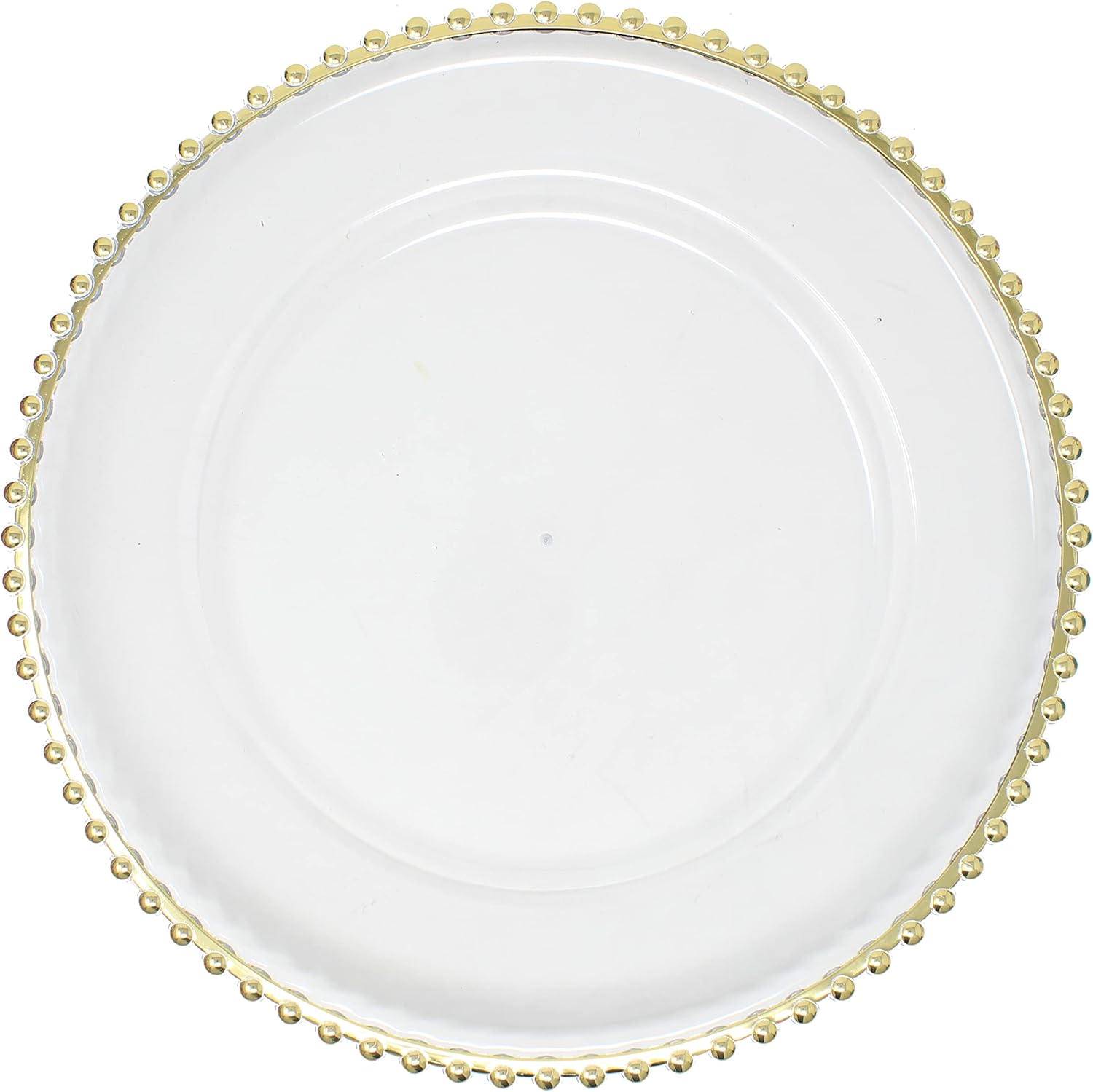 Gold Metallic Charger Plates - Set of 6 - Elegant and Durable
