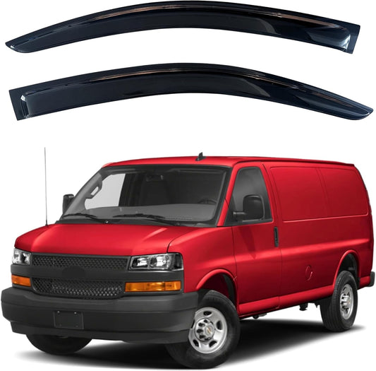 KPY Window Visor for Chevrolet Express Van & GMC Savana 1996-2024