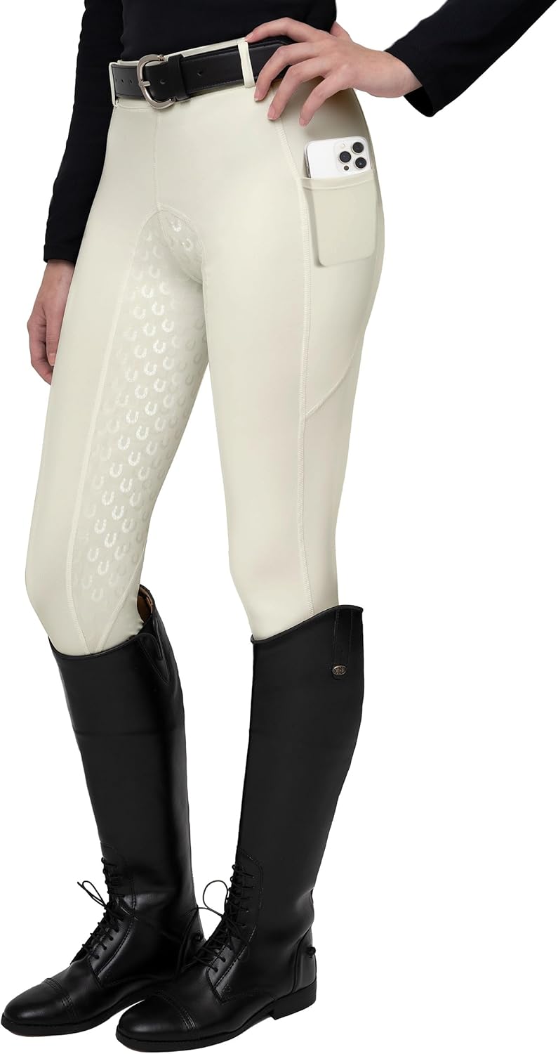 FitsT4 Sports Women's Full Seat Riding Tights with Grip