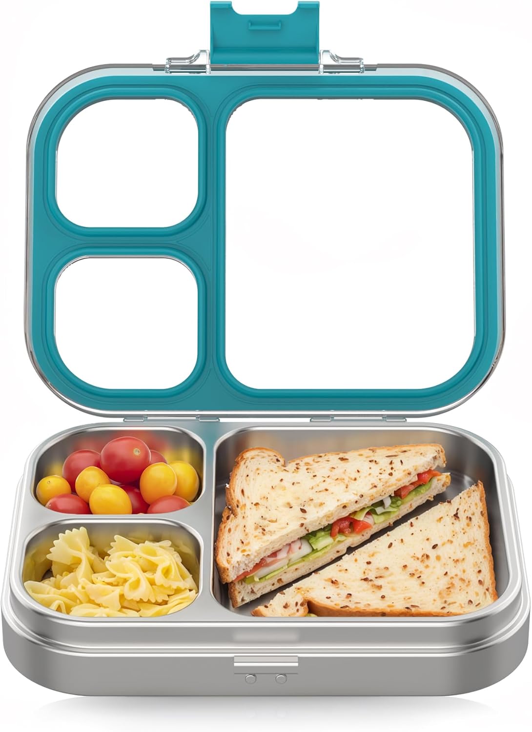 Stainless Steel Lunch Box with 3 Compartments for Meals