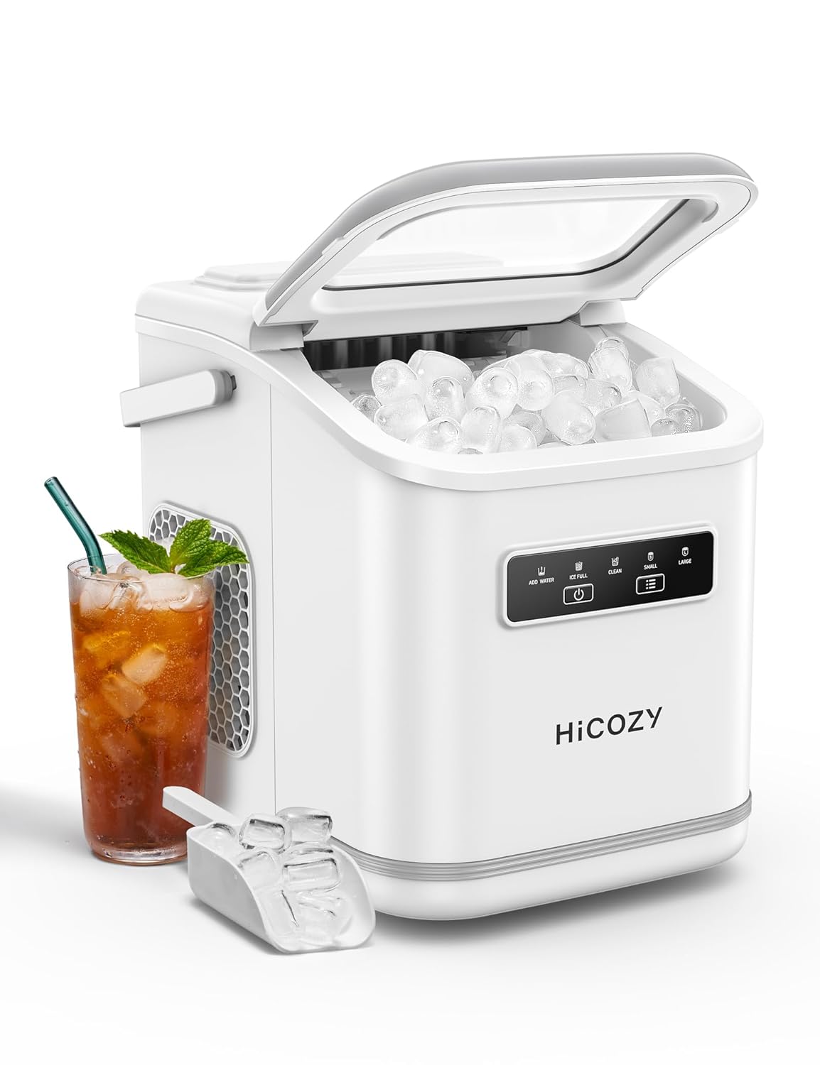 Instant Ice Anywhere: HiCOZY Portable Ice Maker - 26lbs/Day