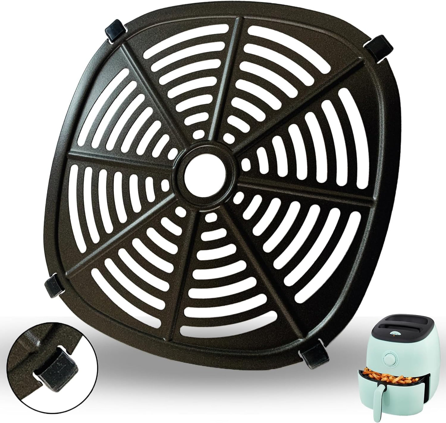 DASH 6QT Air Fryer Grill Pan - Crispier Results!