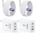 GaN 100W 3-Port USB C Wall Charger Duo