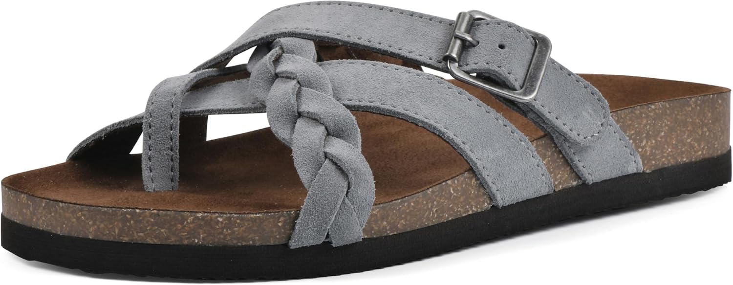 WHITE MOUNTAIN Women's Harrington Braided Sandal for Comfort