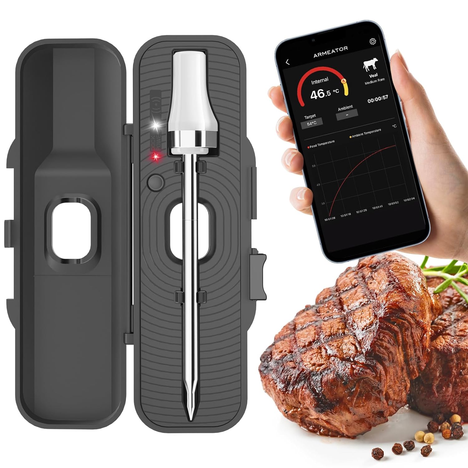 Ultra-Fast Bluetooth Meat Thermometer - ARMEATOR
