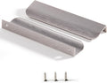 Edge Finger Tab Pull for Cabinets 7.87in - Modern Brushed Nickel