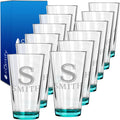 Personalized Beer Glasses Set of 12 by Cuptify - Custom Gifts