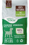 NATURE'S LOGIC Venison Meal Dry Dog Food - High Protein, All Ages