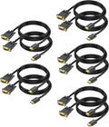 HDMI to VGA Cable 10-Pack 6ft - 1080P@60Hz HDTV to Monitor Cable