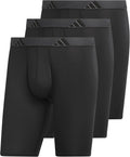 adidas Men's Performance 3-Pack Long Boxer Brief - All-Day Comfort in