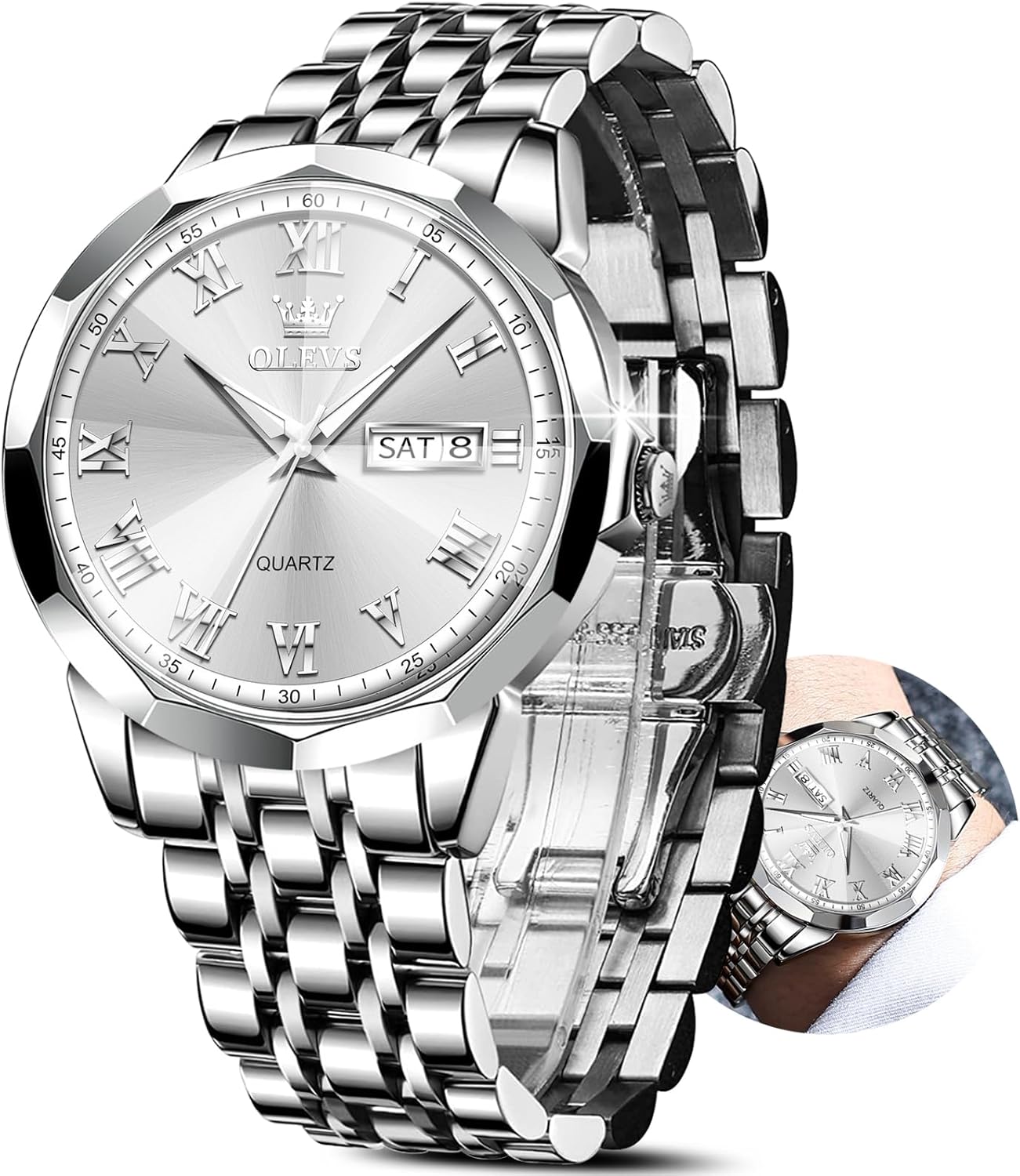 OLEVS Classic Men Watches with Date - Stylish and Durable