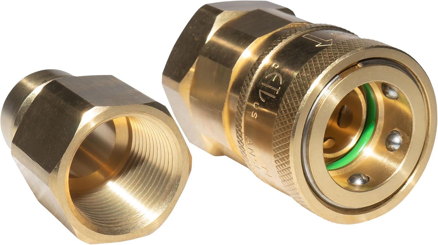 Quick-Disconnect and Quick-Connect Fittings for 3/4-inch Gas Hoses