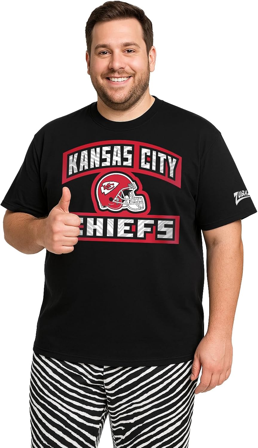 Zubaz NFL Teams Men's Short Sleeve Graphic T-Shirt for Fans