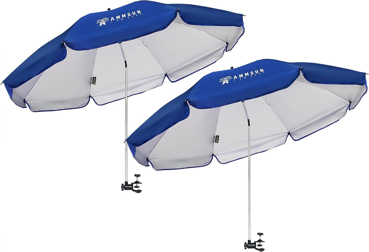 AMMSUN XL Chair Umbrella with Universal Clamp for Sun Protection