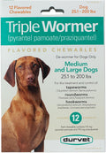 Durvet Triple Wormer for Medium and Large Dogs - 12 Pack