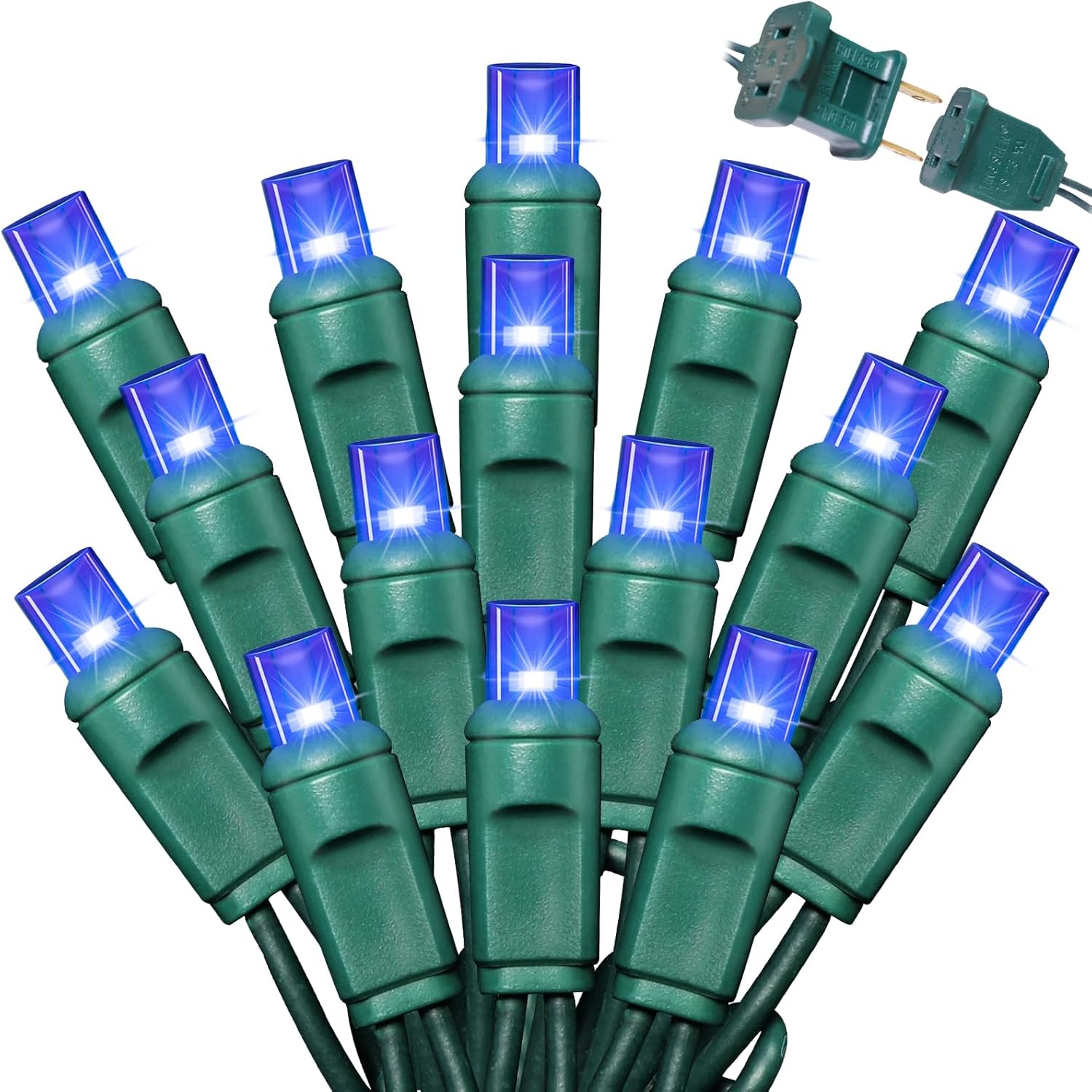 600 LED String Lights for Indoor and Outdoor Use - Blue Lights
