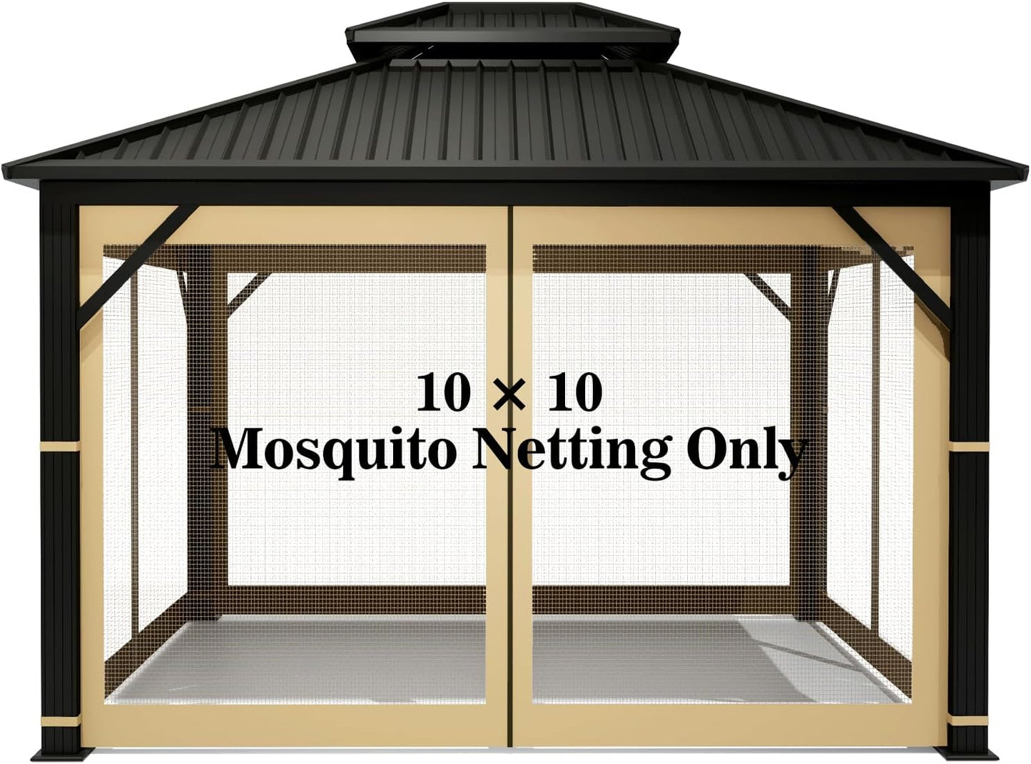 Gazebo Universal Replacement Mosquito Netting for 10ft x 10ft Gazebos