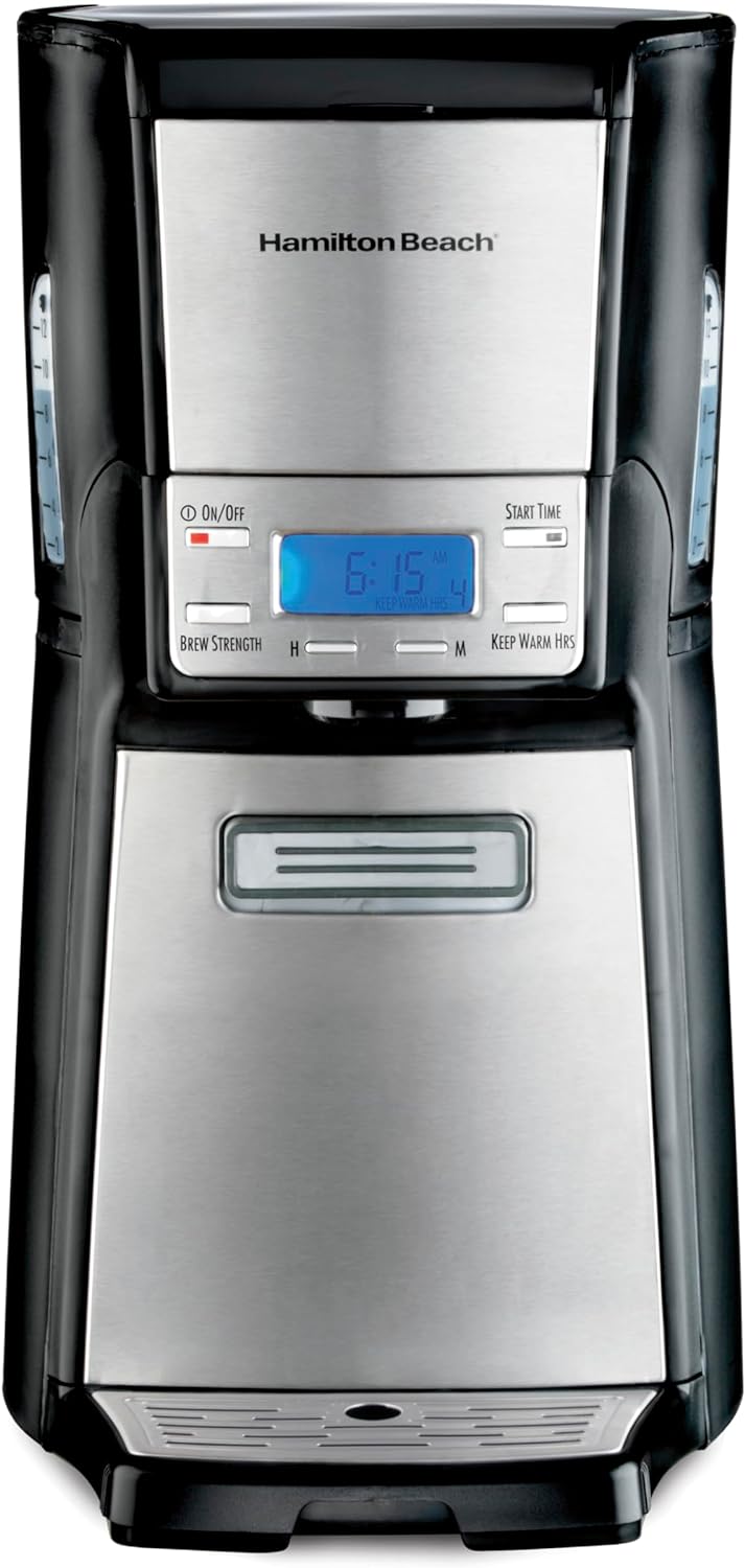 Hamilton Beach One Press Programmable Coffee Maker for Fresh Brew