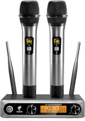 TONOR Wireless Microphone Dual UHF Handheld System - Clear Sound