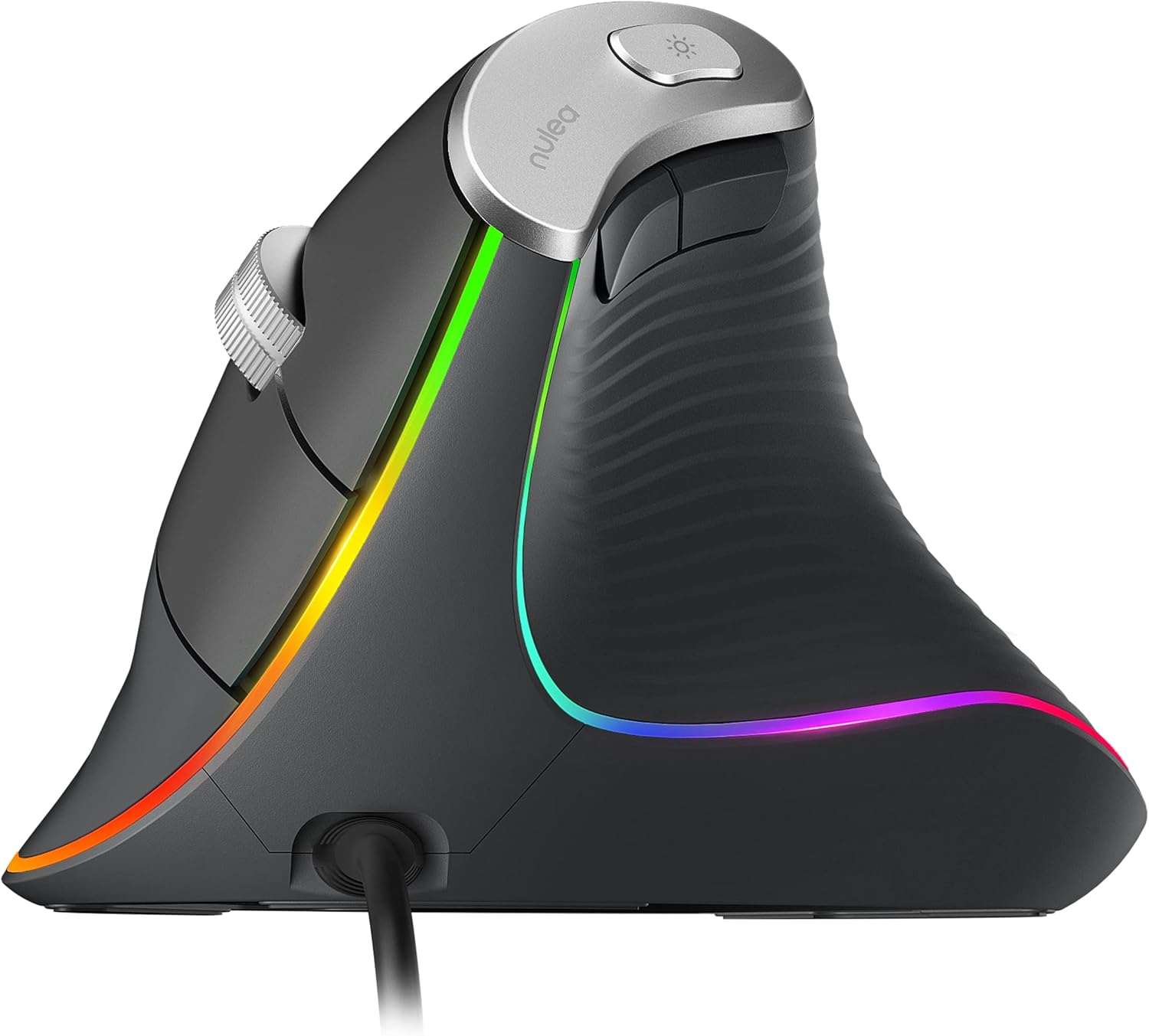 Nulea M504 Ergonomic Vertical Mouse: 4 DPI, RGB Backlight