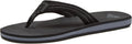Quiksilver mens Carver Nubuck Flip Flop Sandal - Comfortable Support