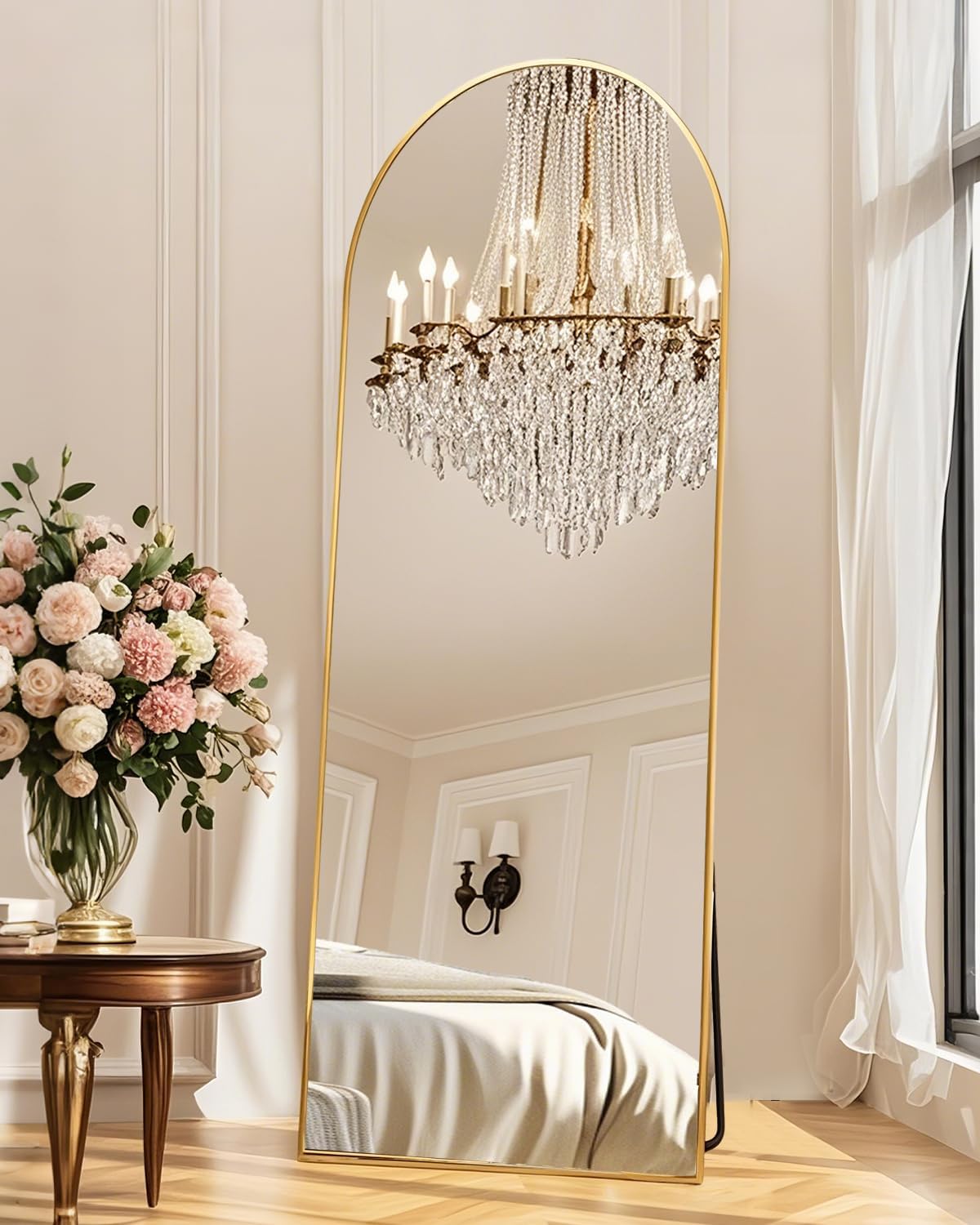 58x19 Floor Mirror Full Length with Stand for Bedroom and Living Room