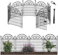 Tall Garden Animal Barrier Fence with Gate - 36 in H, 17.5 ft L