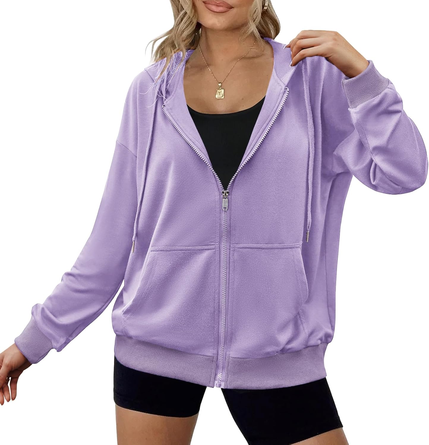 Zeagoo Women's Lightweight Hoodies Full Zip Up Casual Jackets
