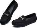 Womens Wide Loafers Cute Dressy Slip Ons - Comfortable Everyday